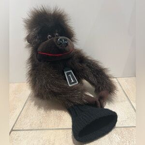Golf club head driver cover gorilla monkey plush stuffed animal